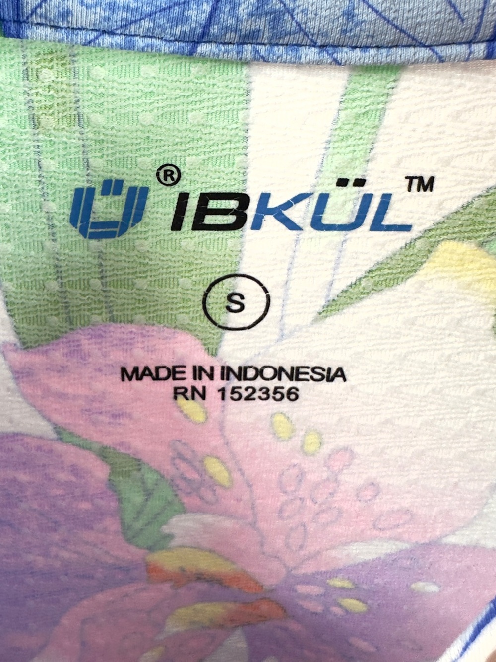 IBKUL Sleeveless Polo Top Size Small 1/4 Zip Golf Tennis Pickleball Floral - Picture 5 of 9